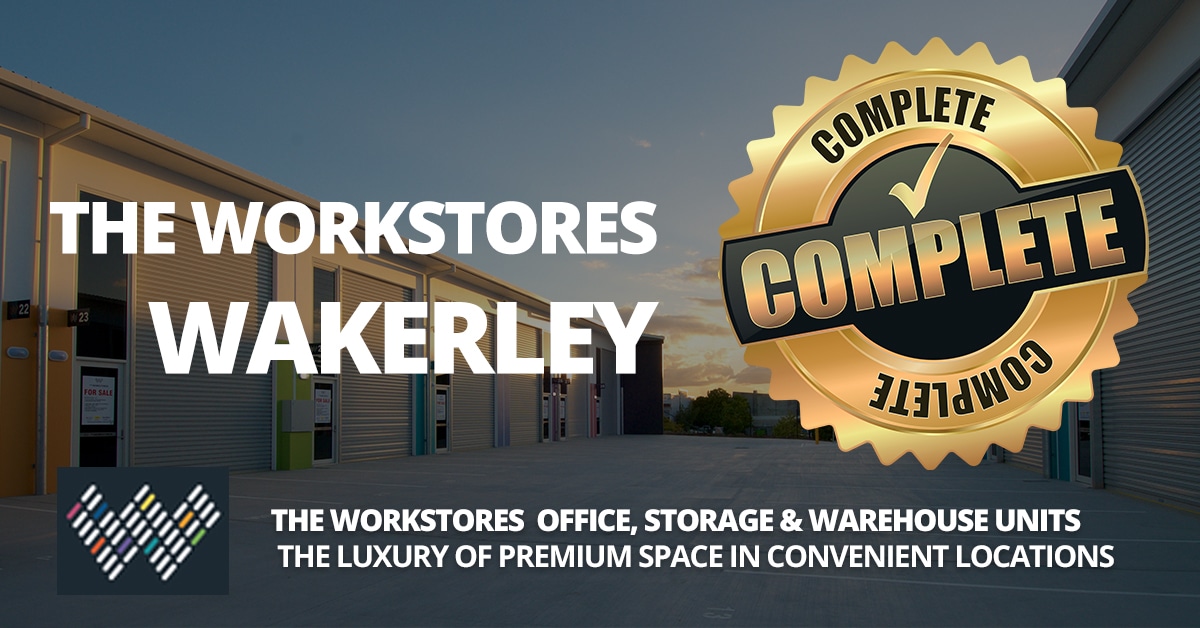 The Workstores Wakerley now complete - Storage Shed Units For Sale - A Great Commercial Real Estate Investment